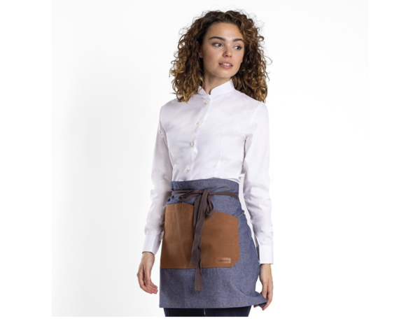 Camisa cuello mao mujer manga larga 112L